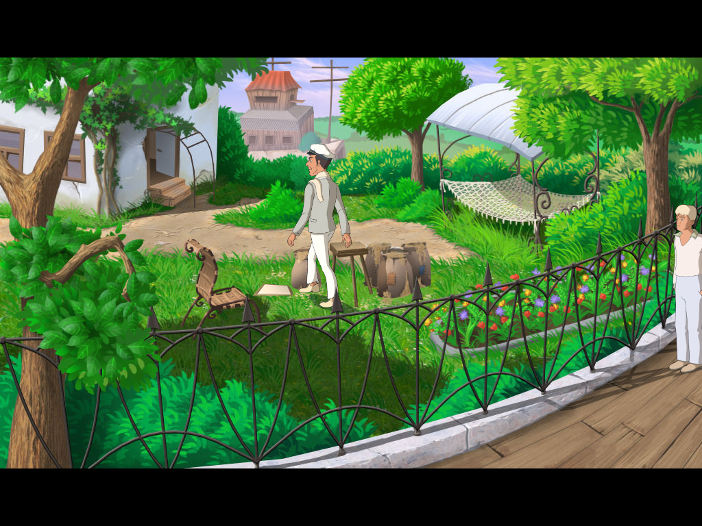 Screenshot из игры Золотой теленок (локация - Дом Мухина)