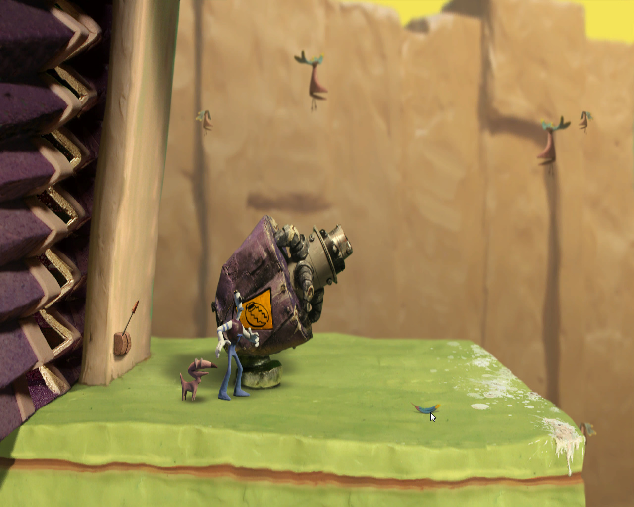 Screenshot из игры Armikrog  - Пушка (башня 2)