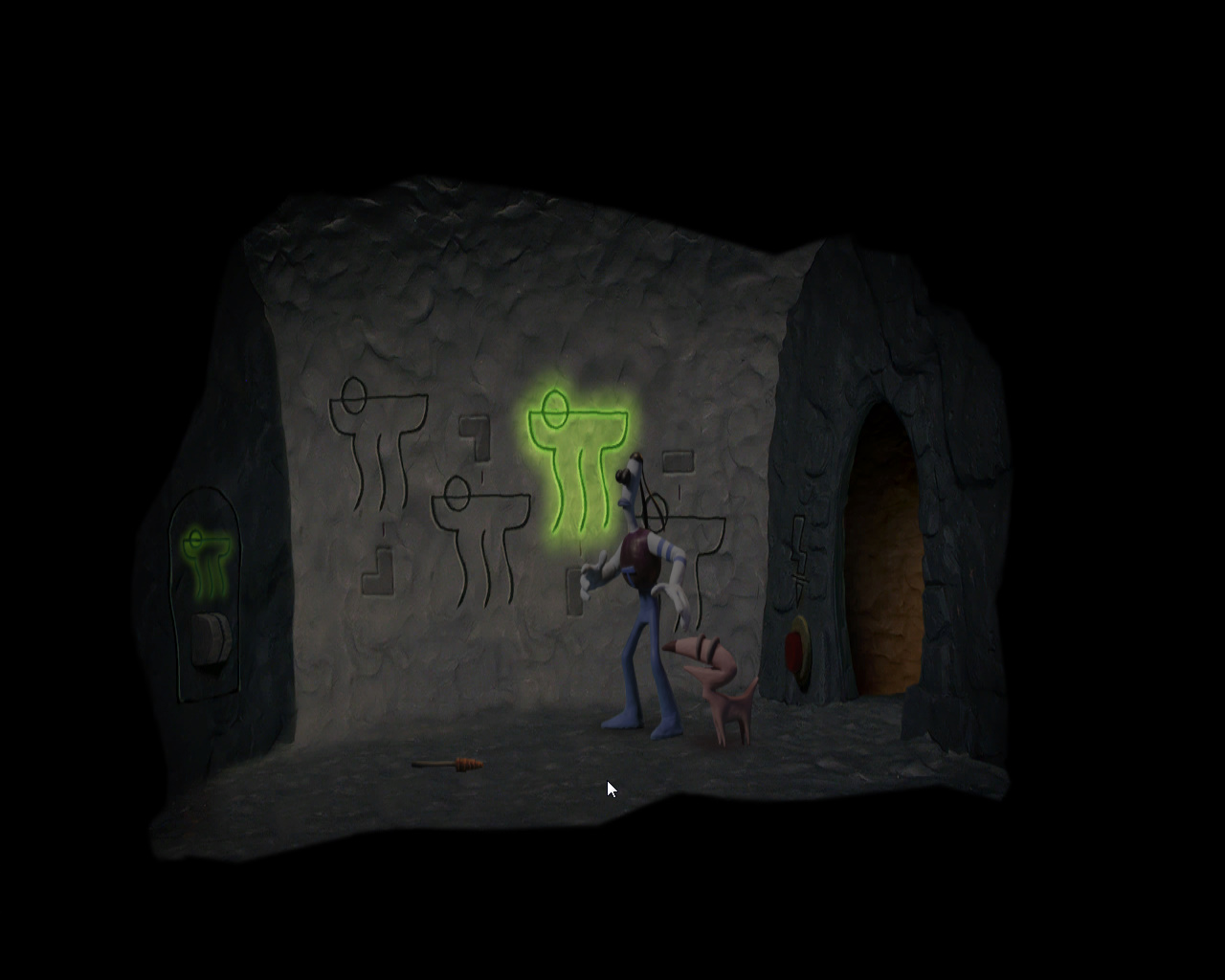 Screenshot из игры Armikrog - локация Тупик на нижнем этаже (башня 4)