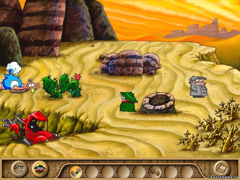 Screenshot из игры Братья Пилоты. Обратная сторона Земли - локация Старый колодец (уровень 11)