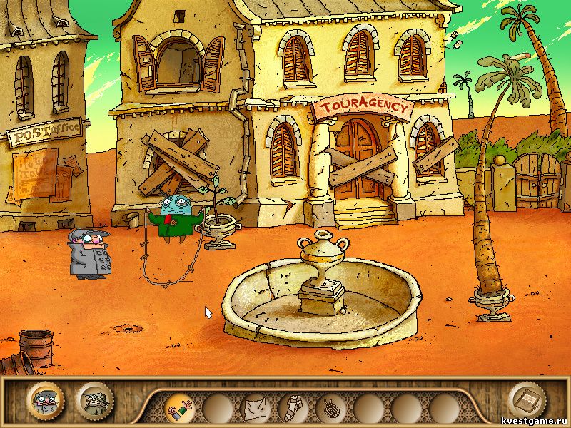 Screenshot из игры Братья Пилоты. Обратная сторона Земли - локация Пансион (уровень 14)