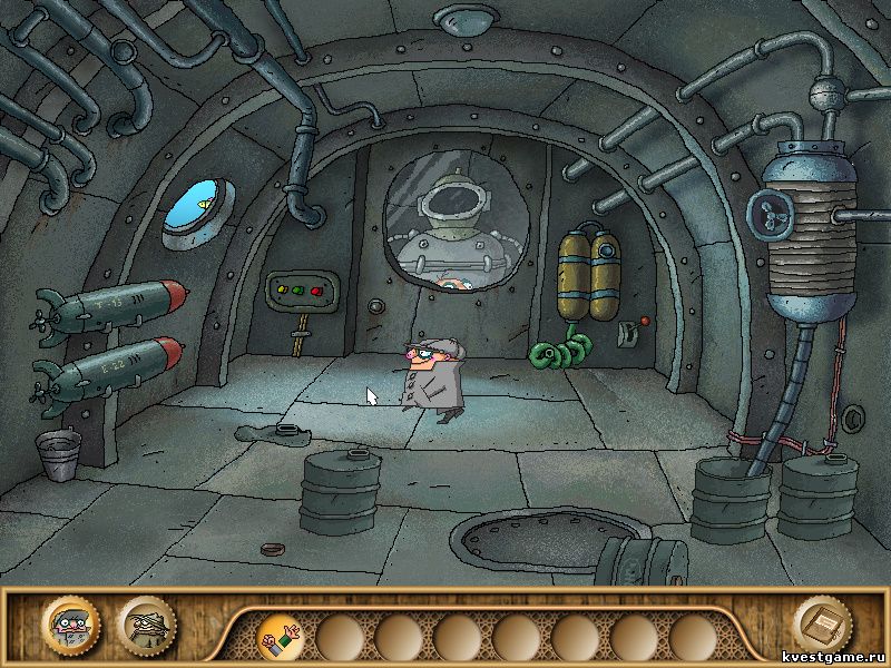 Screenshot из игры Братья Пилоты. Обратная сторона Земли - локация Батискаф (уровень 22)