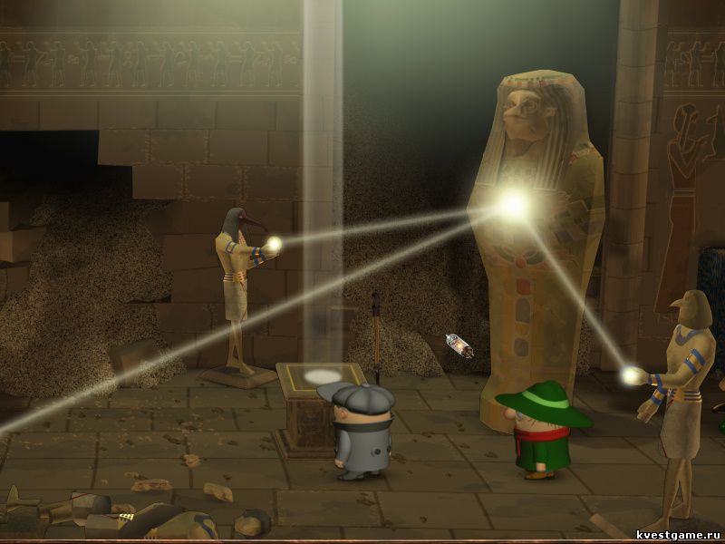Screenshot из игры Братья Пилоты 3D. Дело об огородных вредителях - локация Музей