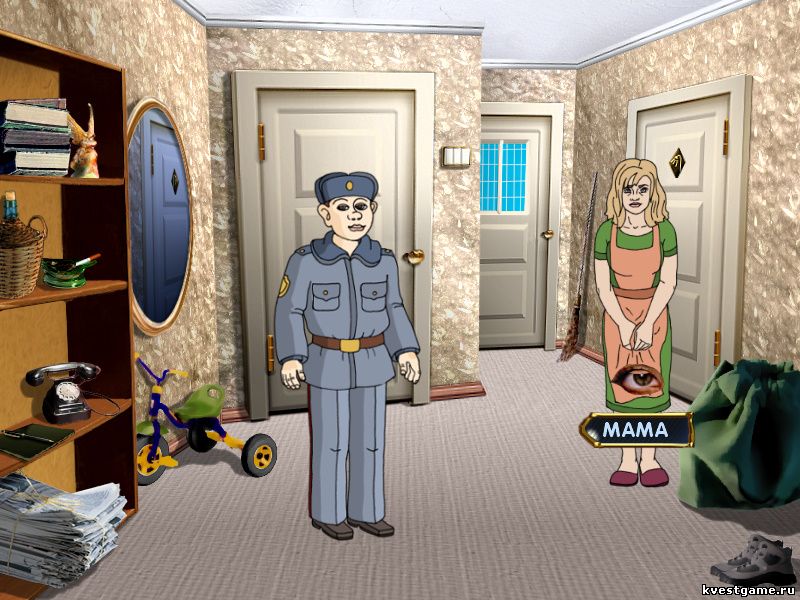 Screenshot из игры ДМБ 2 - локация квартира родителей Лехи