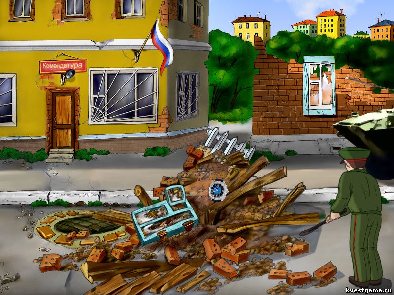 Screenshot из игры ДМБ 3 - локация Безбашмак
