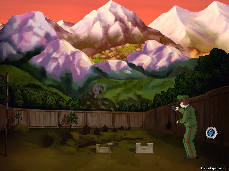 Screenshot из игры ДМБ 3 - локация Стрельбище