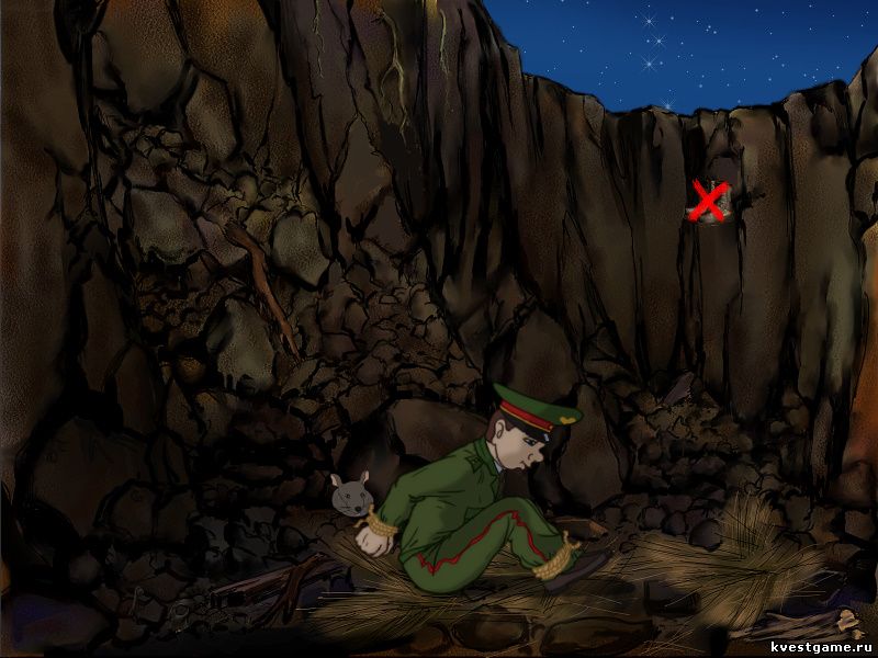 Screenshot из игры ДМБ 3 - локация Яма (лагерь боевиков)