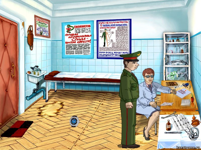 Screenshot из игры ДМБ 3 - локация Санчасть