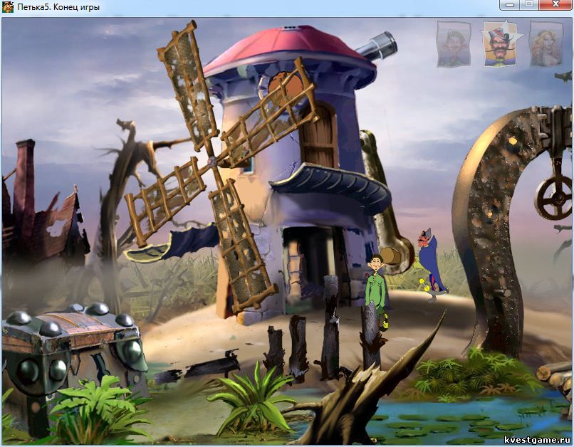 Screenshot из игры Петька 5 - локация 