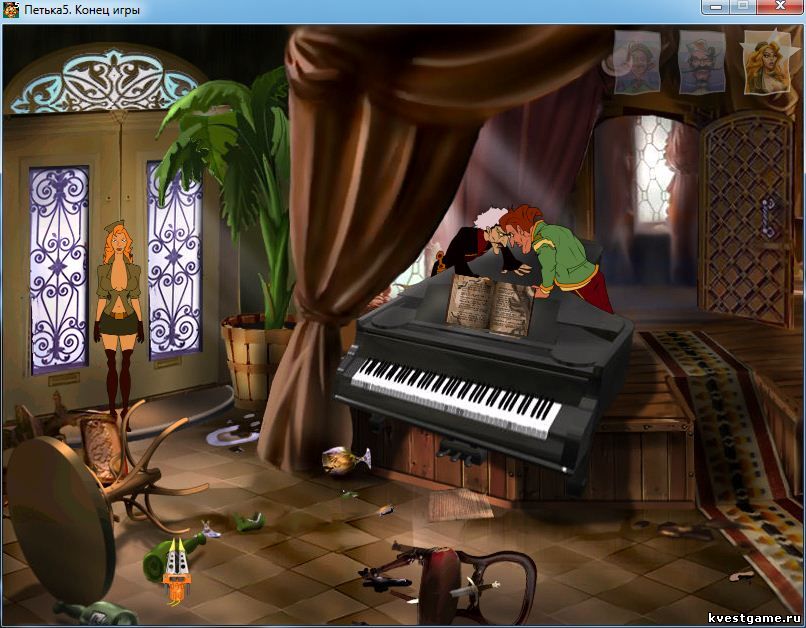 Screenshot из игры Петька 5 - локация Ресторан Шухерезада (уровень 3)