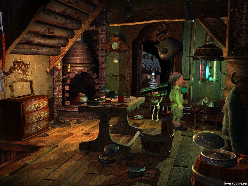 Screenshot из игры Петька 6 - локация Убежище упырей (уровень 3)