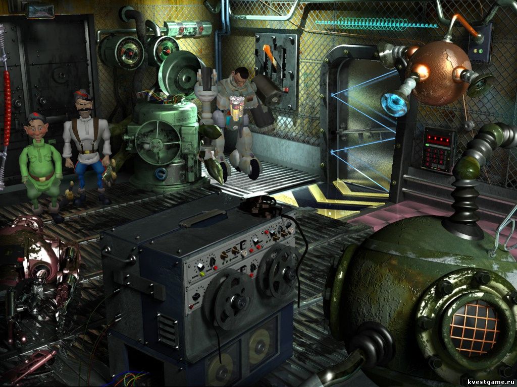 Screenshot из игры Петька 6 - локация Серверная в Министерстве культуры (уровень 4)