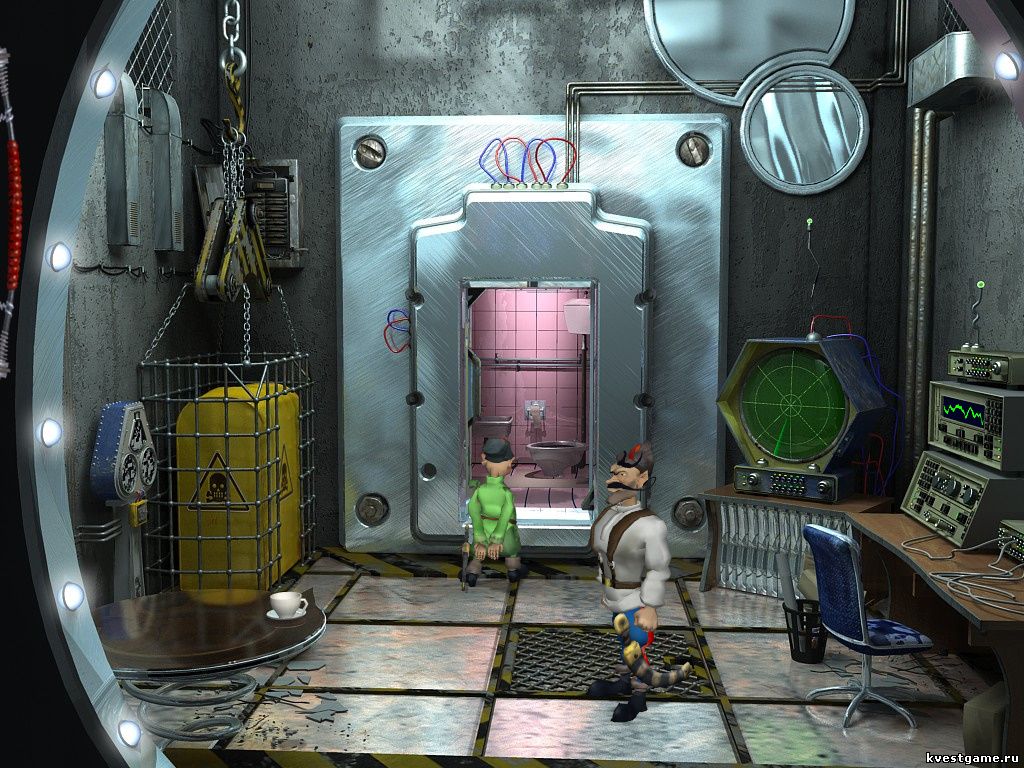 Screenshot из игры Петька 6 - секретная комната в серверной (уровень 4)