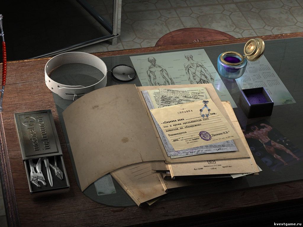 Screenshot из игры Петька 6 - локация Стол медсестры (уровень 5)
