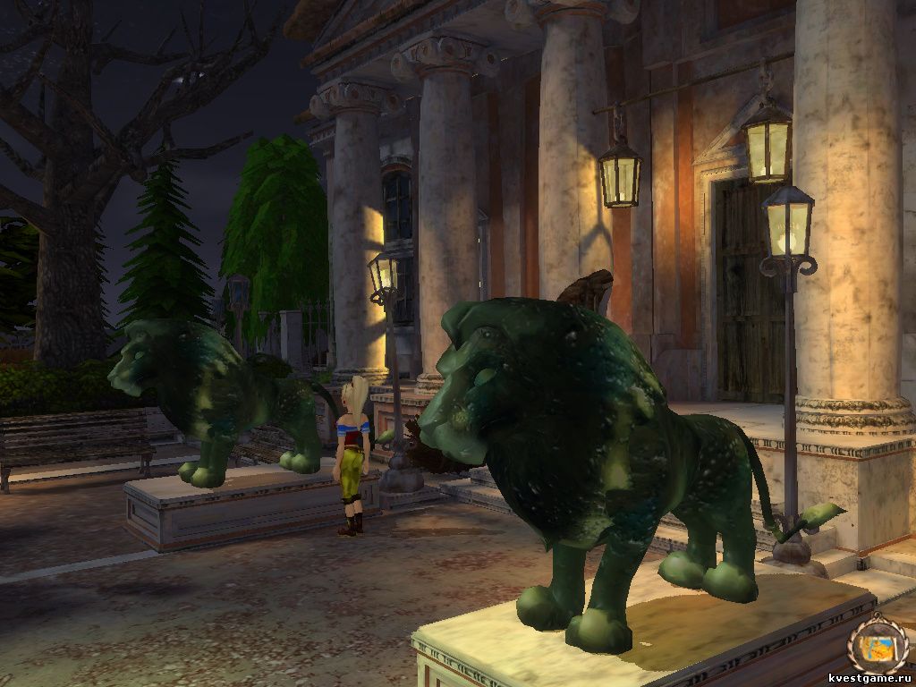 Возле дома графини есть статуи львов (Петька 8 (уровень 1))