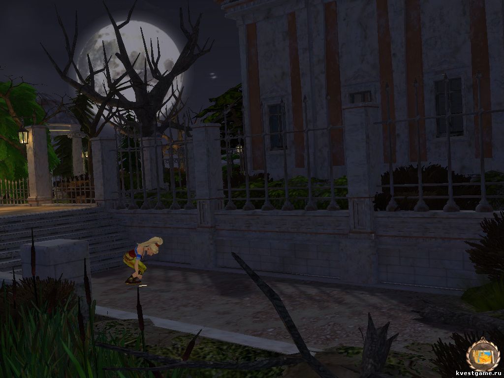 Screenshot из игры Петька 8 - локация Парк (уровень 1)