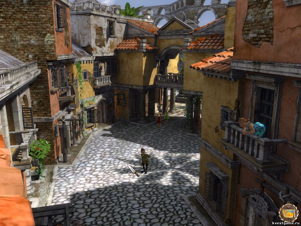 Screenshot из игры Петька 8 - локация улочка (уровень 4)