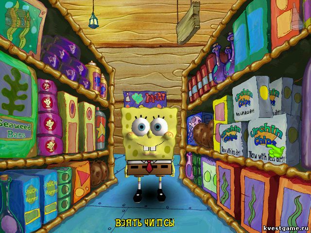 Спанч Боб ищет чипсы (Spongebob Squarepants: Employee of the Month (уровень 1))