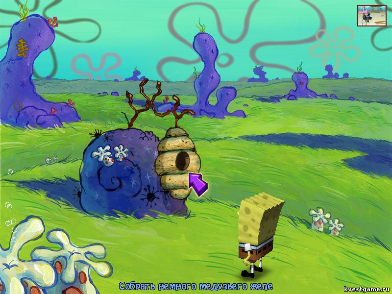 СпанжБоб на медузьих полях (Sponge Bob Squarepants: Lights, Camera, Pants! (уровень 4))