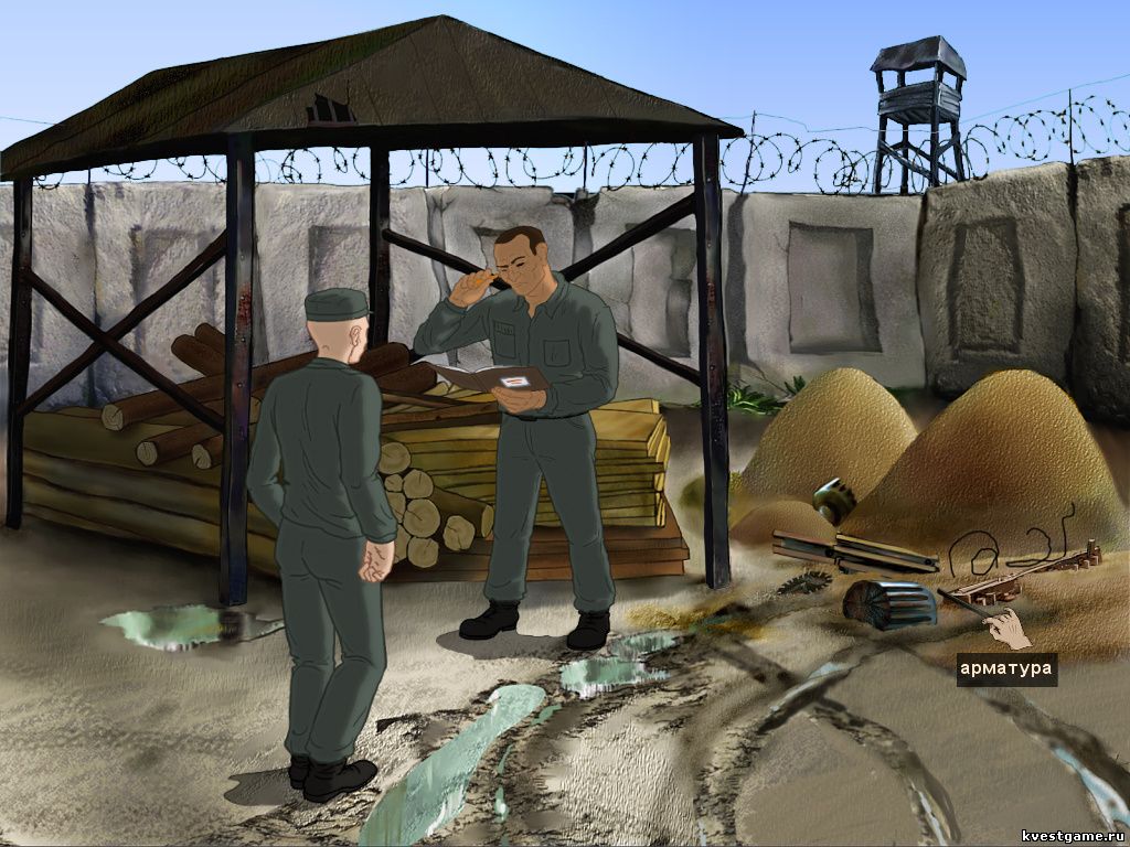 Screenshot из игры Зона: Злоключение строгого режима - локация Сушилка (Зона)