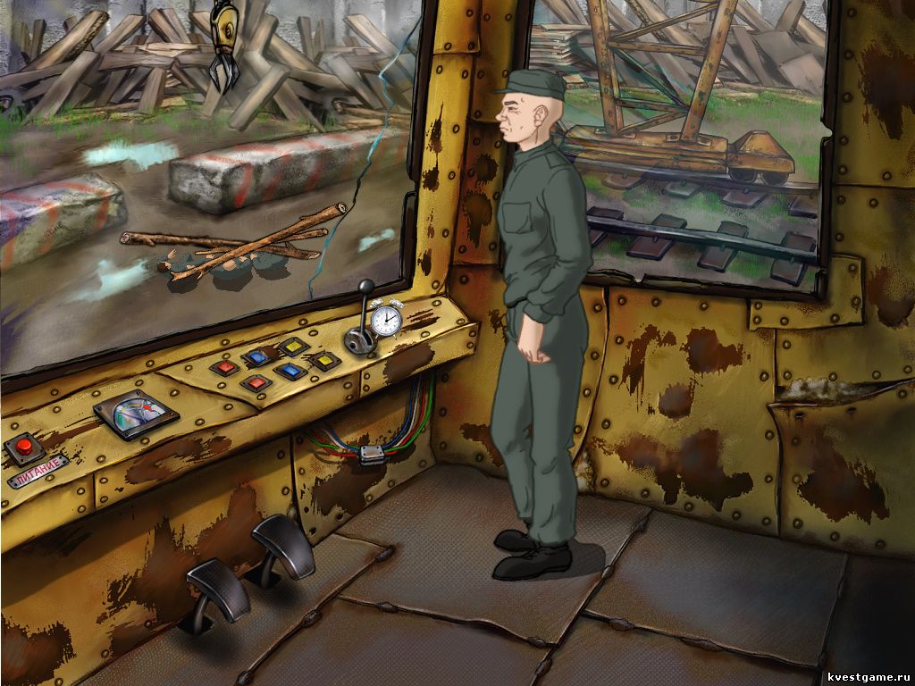 Screenshot из игры Зона: Злоключение строгого режима - локация Место разгрузки (Зона)